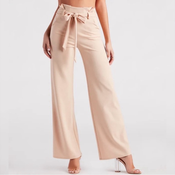 Windsor Pants - Windsor Nude Paper Bag Dress Pants